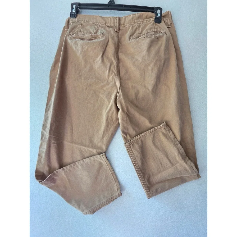 Banana Republic Athletic Fit Chino Pants Mens 34x30 Tan Khaki Cotton Casual 0370